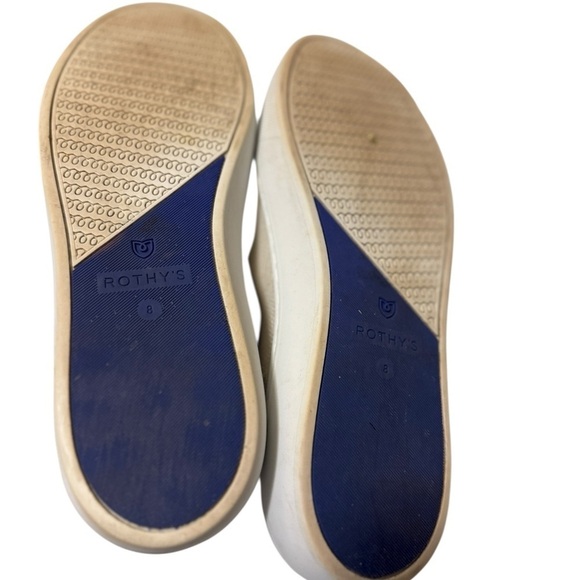 ROTHY\'S Tan Slip-On Shoes cream color in great conditions very clean. main image 9
